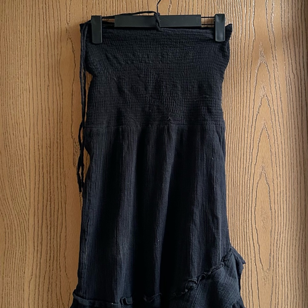 Y2K mango reef strapless mini dress